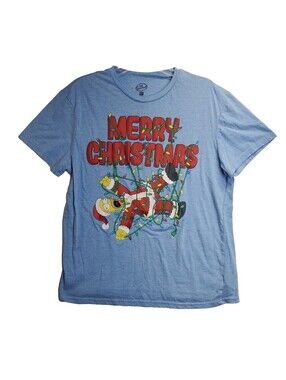 Matt Groening The Simpsons Homer Merry Christmas T-Shirt - Size Large